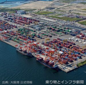 大阪港 2027年 フェリー航路 最新動向（出典：乗り物とインフラ新聞）