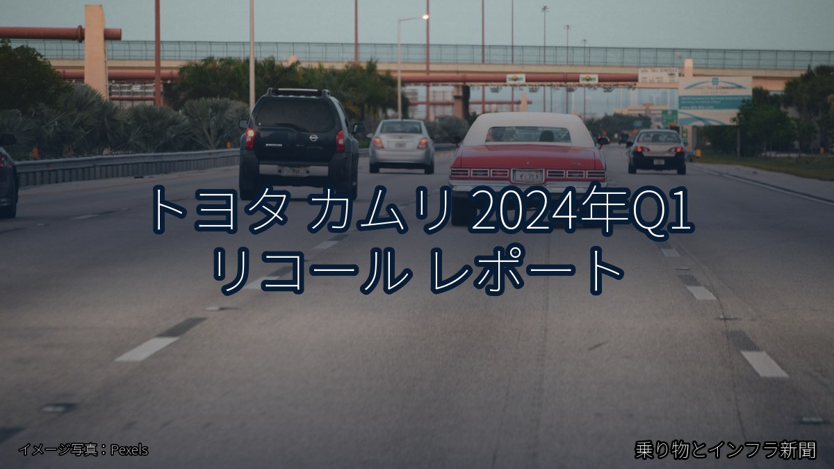トヨタ カムリ 2024年Q1 リコール レポート(乗り物とインフラ新聞)