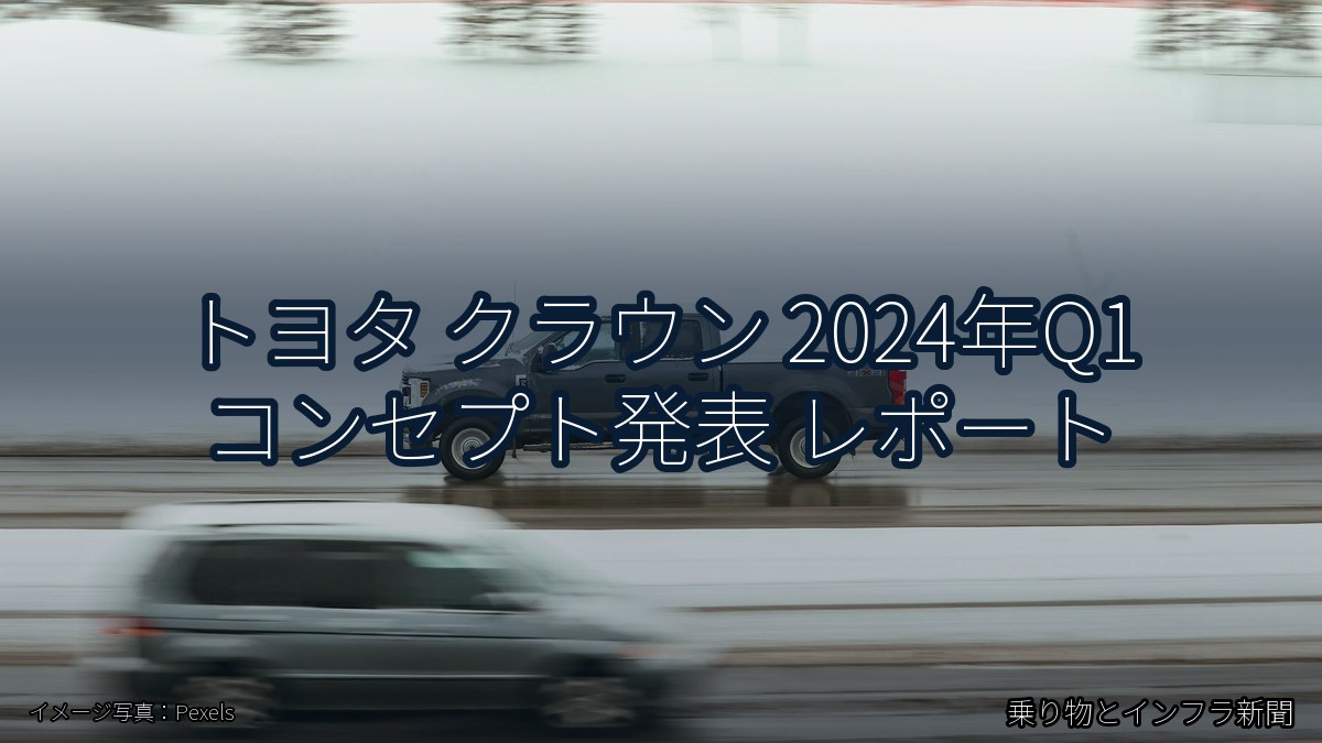 トヨタ クラウン 2024年Q1 コンセプト発表 レポート（乗り物とインフラ新聞）
