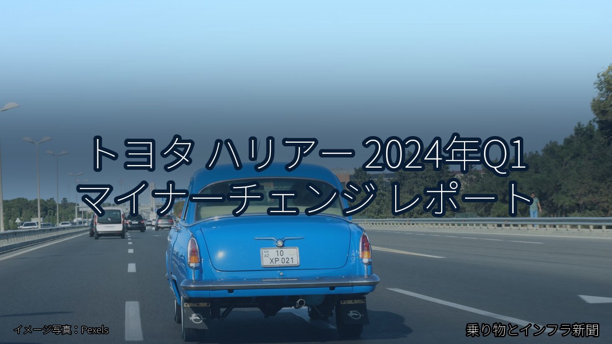 トヨタ ハリアー 2024年Q1 マイナーチェンジ レポート（乗り物とインフラ新聞）
