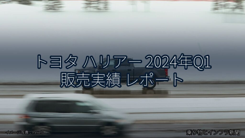 トヨタ ハリアー 2024年Q1 販売実績 レポート（乗り物とインフラ新聞）