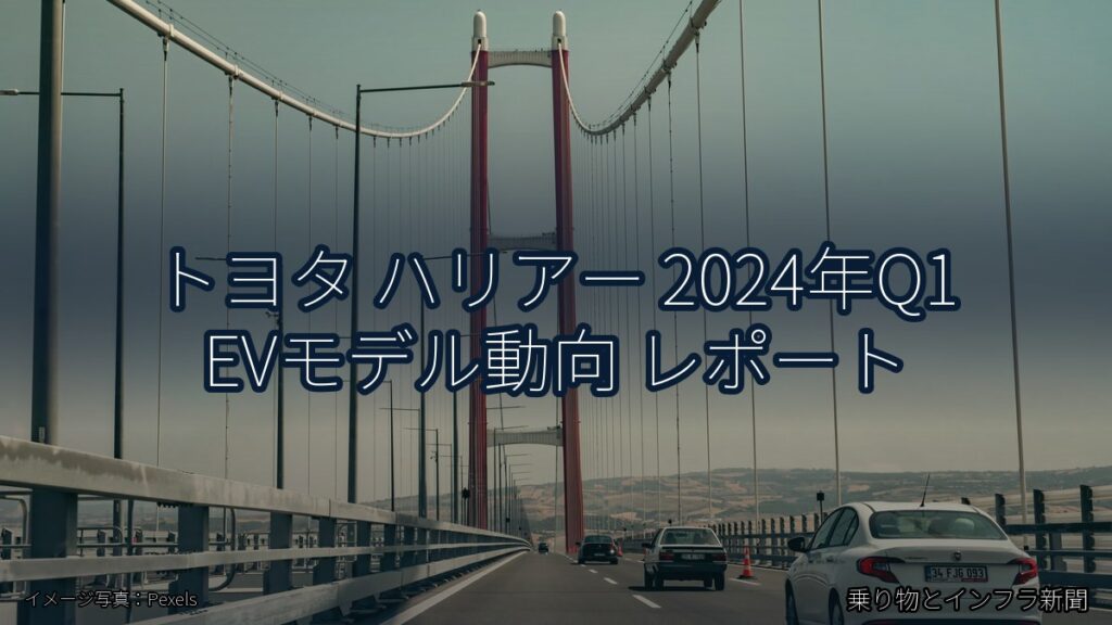 トヨタ ハリアー 2024年Q1 EVモデル動向 レポート（乗り物とインフラ新聞）