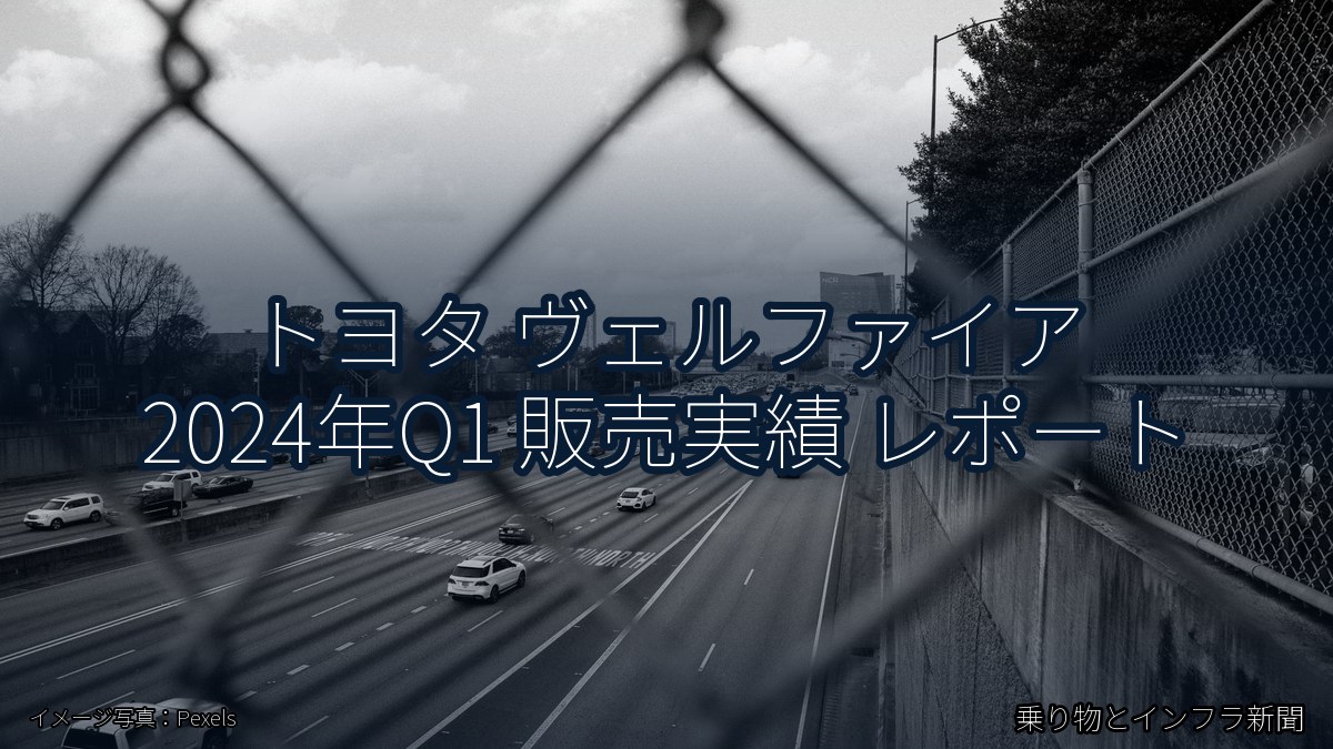 トヨタ ヴェルファイア 2024年Q1 販売実績 レポート(乗り物とインフラ新聞)