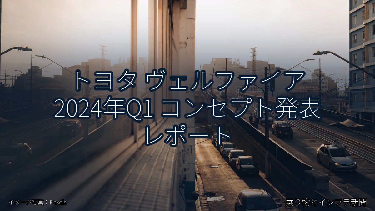 トヨタ ヴェルファイア 2024年Q1 コンセプト発表 レポート（乗り物とインフラ新聞）