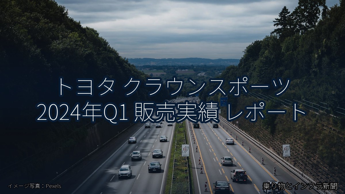 トヨタ クラウンスポーツ 2024年Q1 販売実績 レポート（乗り物とインフラ新聞）