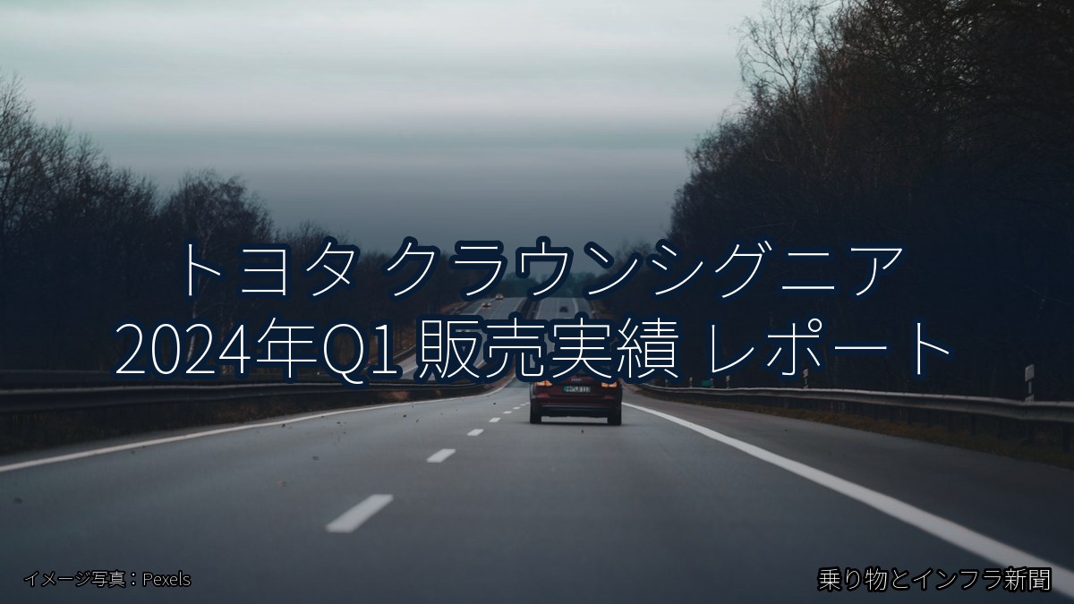 トヨタ クラウンシグニア 2024年Q1 販売実績 レポート（乗り物とインフラ新聞）