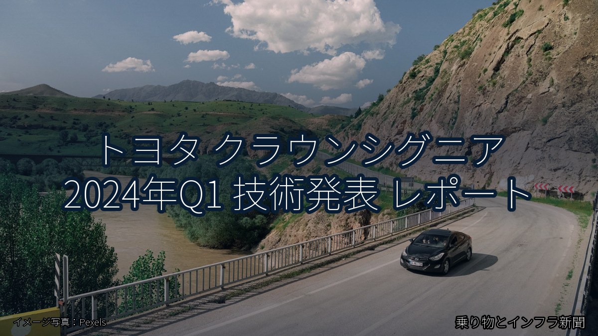 トヨタ クラウンシグニア 2024年Q1 技術発表 レポート（乗り物とインフラ新聞）