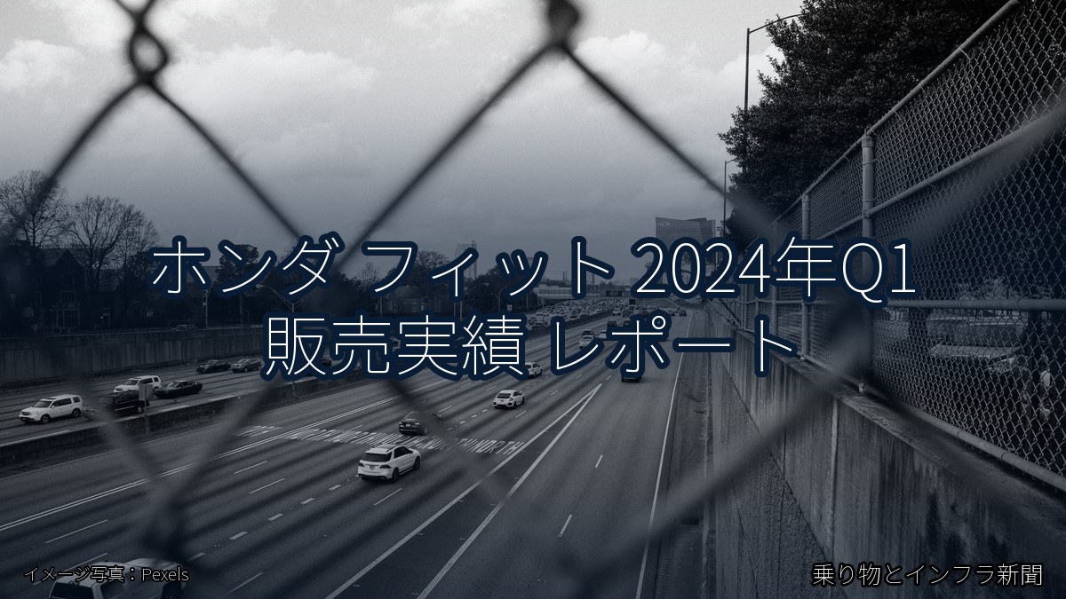 ホンダ フィット 2024年Q1 販売実績 レポート（乗り物とインフラ新聞）