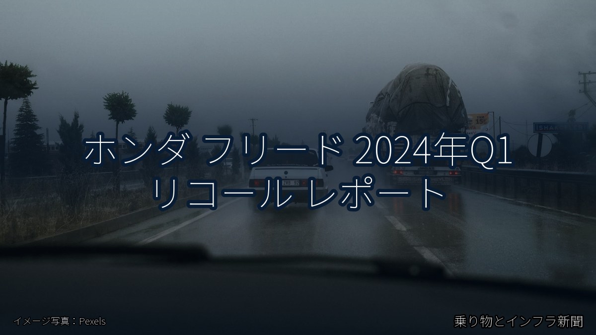 ホンダ フリード 2024年Q1 リコール レポート（乗り物とインフラ新聞）