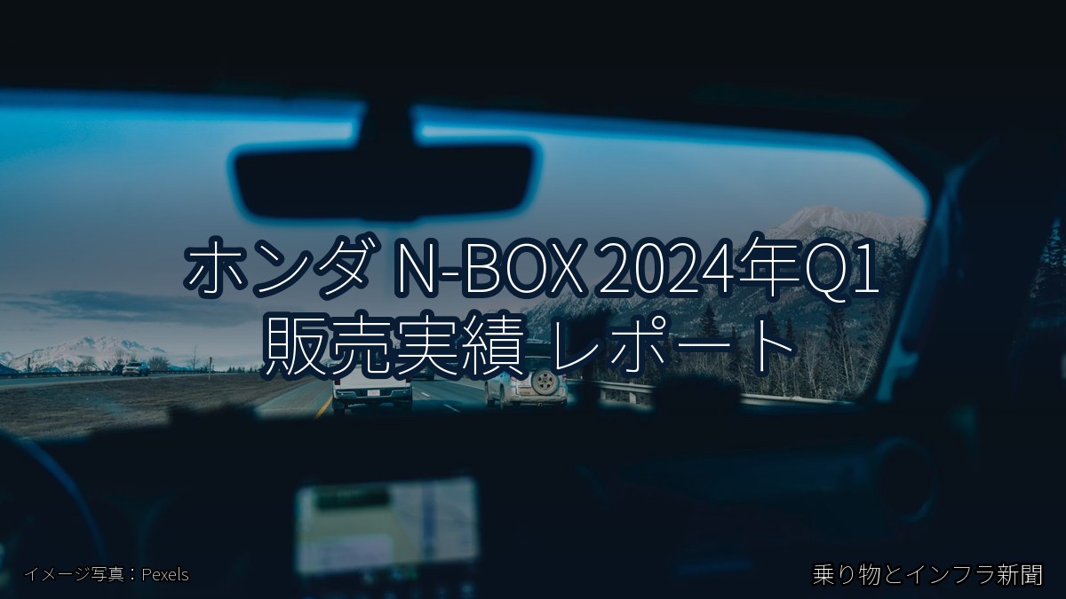 ホンダ N-BOX 2024年Q1 販売実績 レポート(乗り物とインフラ新聞)