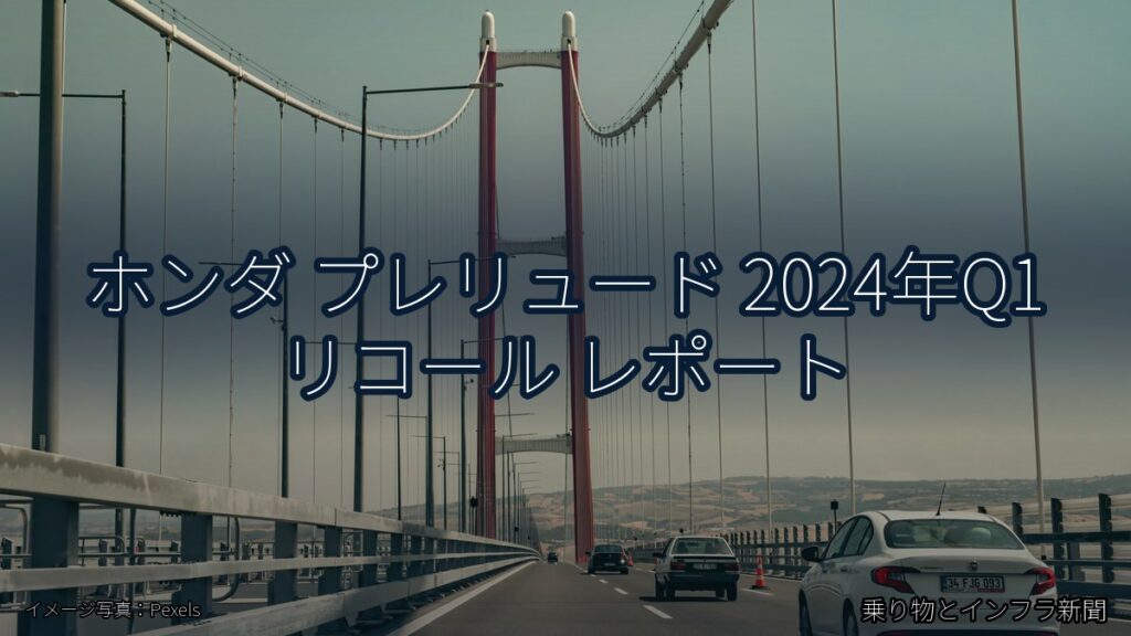ホンダ プレリュード 2024年Q1 リコール レポート（乗り物とインフラ新聞）