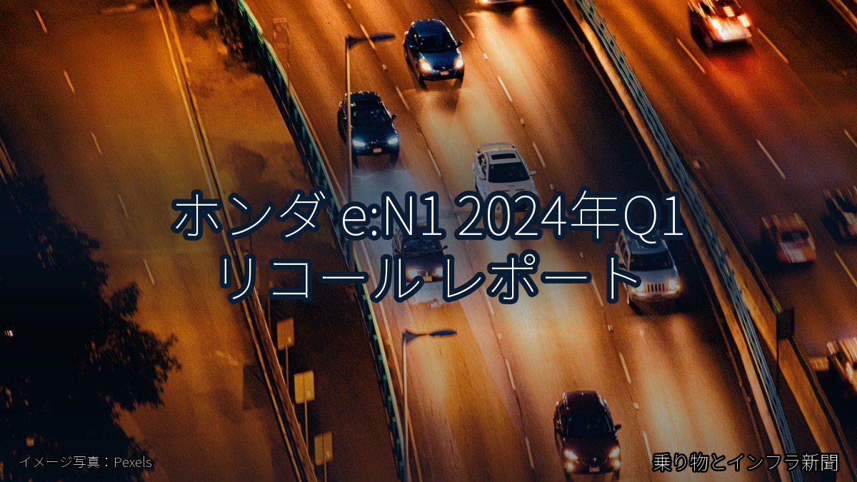 ホンダ e:N1 2024年Q1 リコール レポート（乗り物とインフラ新聞）