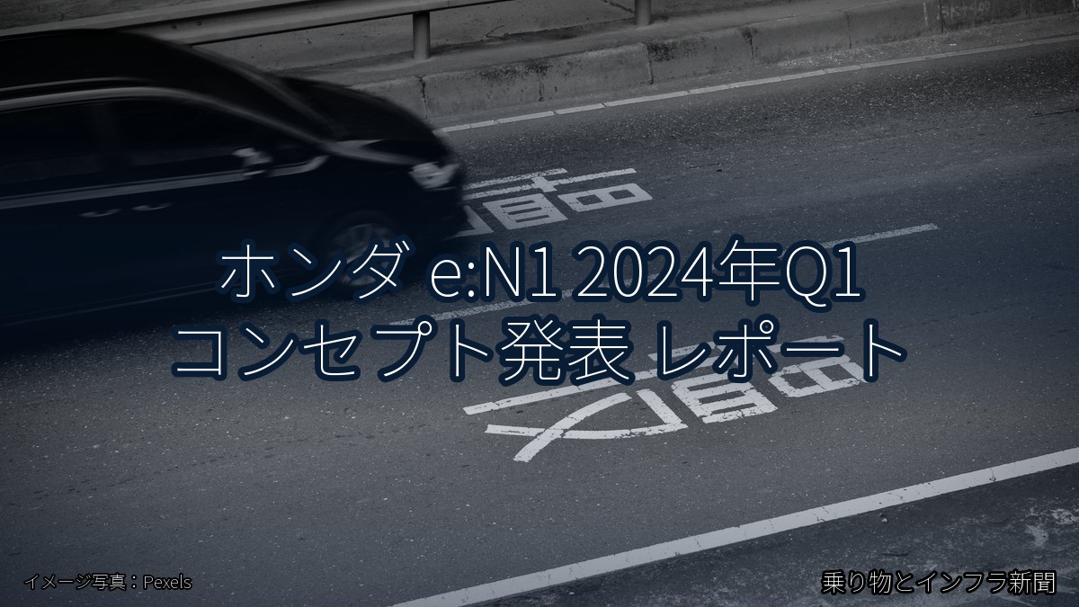 ホンダ e:N1 2024年Q1 コンセプト発表 レポート(乗り物とインフラ新聞)