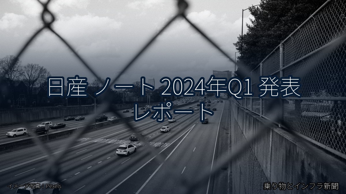 日産 ノート 2024年Q1 発表 レポート(乗り物とインフラ新聞)