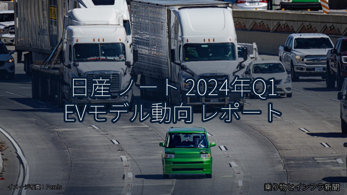 日産 ノート 2024年Q1 EVモデル動向 レポート（乗り物とインフラ新聞）