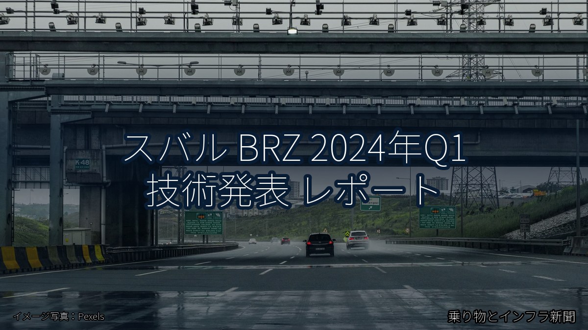 スバル BRZ 2024年Q1 技術発表 レポート（乗り物とインフラ新聞）