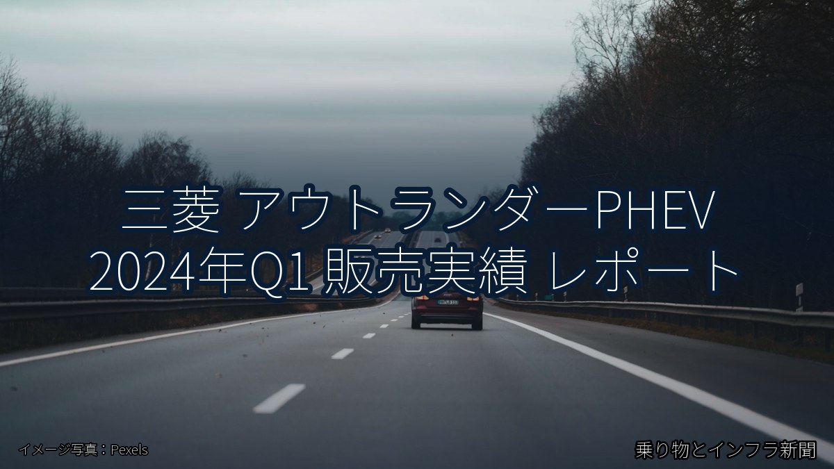 三菱 アウトランダーPHEV 2024年Q1 販売実績 レポート(乗り物とインフラ新聞)