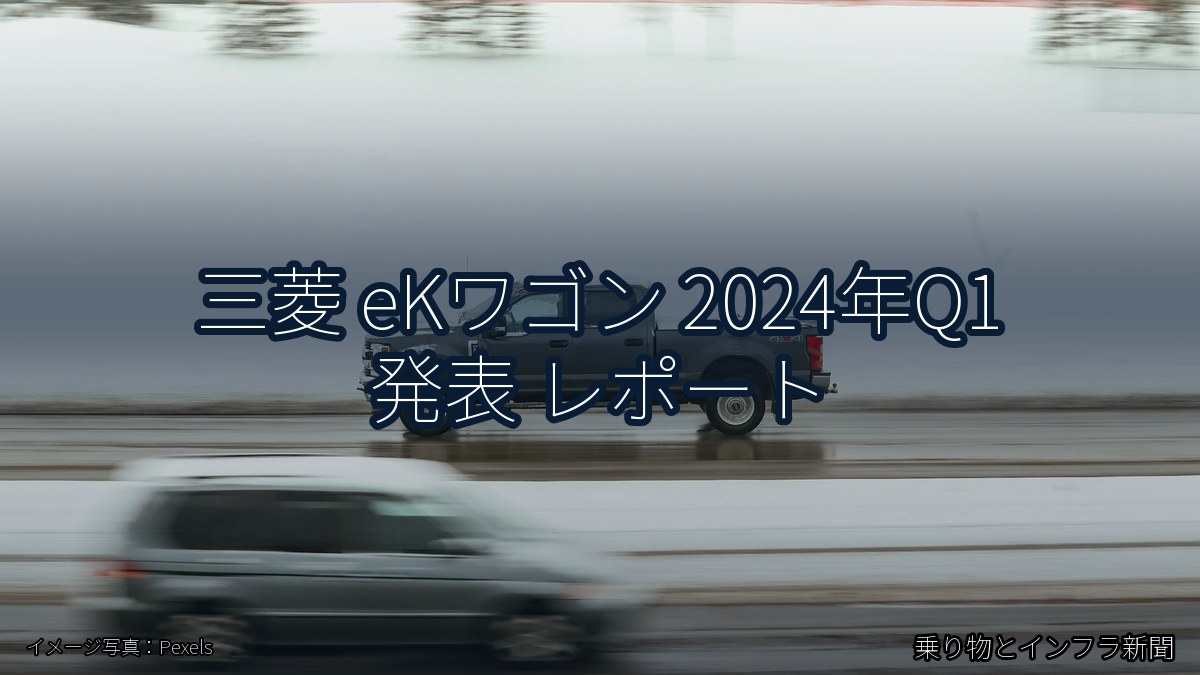 三菱 eKワゴン 2024年Q1 発表 レポート（乗り物とインフラ新聞）