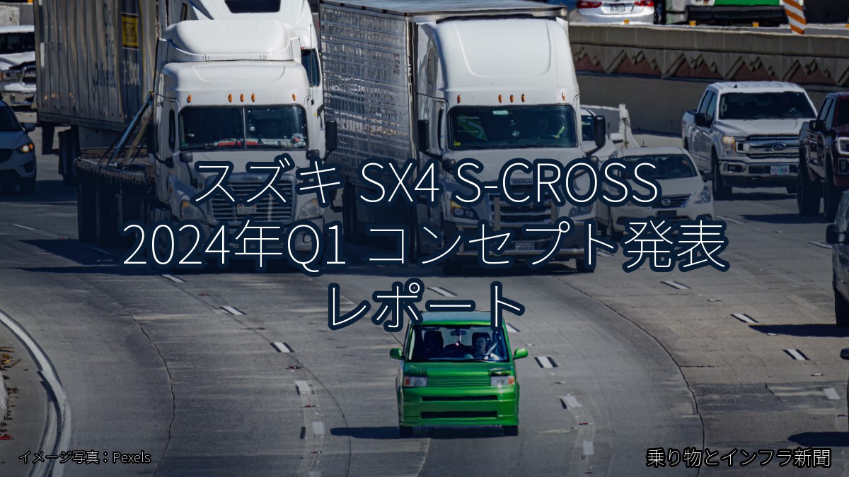 スズキ SX4 S-CROSS 2024年Q1 コンセプト発表 レポート(乗り物とインフラ新聞)
