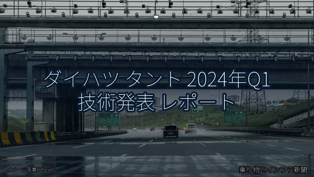 ダイハツ タント 2024年Q1 技術発表 レポート（乗り物とインフラ新聞）