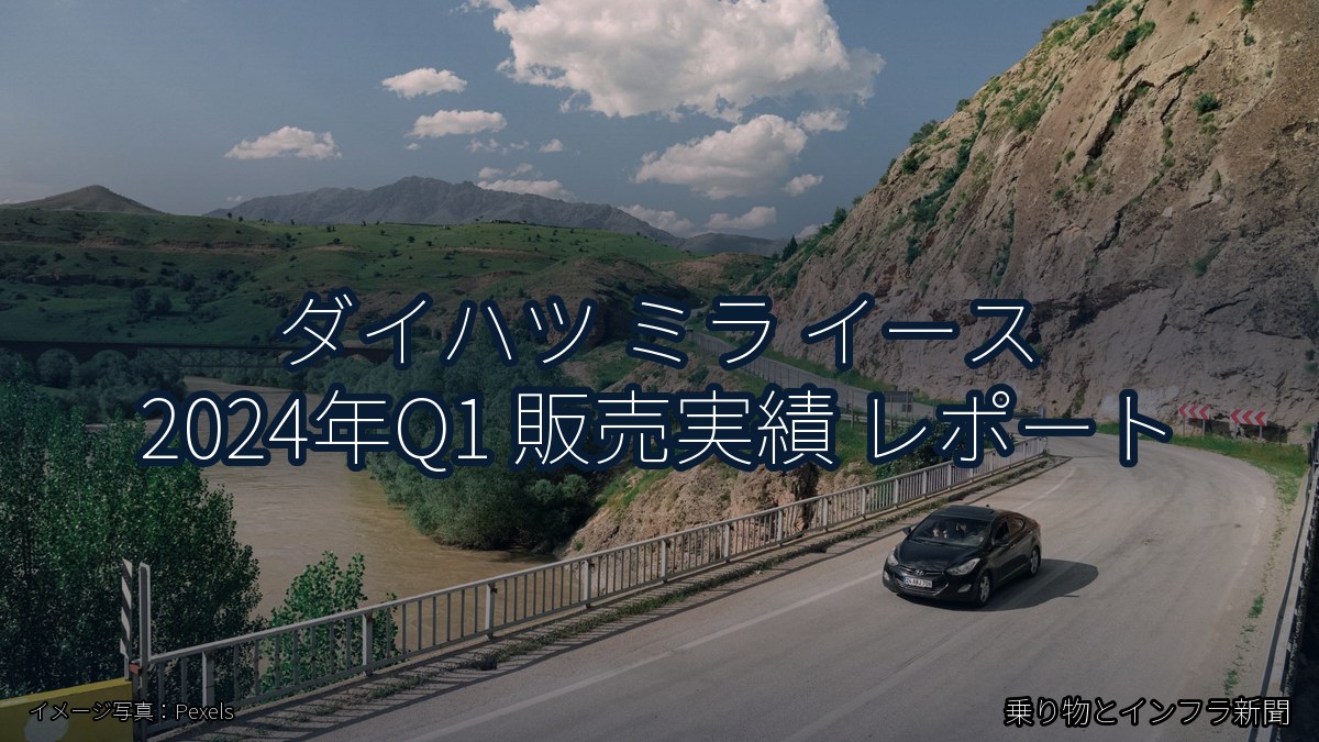 ダイハツ ミラ イース 2024年Q1 販売実績 レポート(乗り物とインフラ新聞)