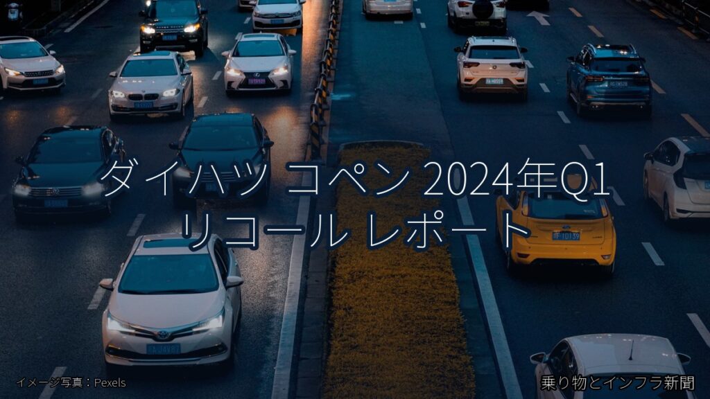 ダイハツ コペン 2024年Q1 リコール レポート（乗り物とインフラ新聞）