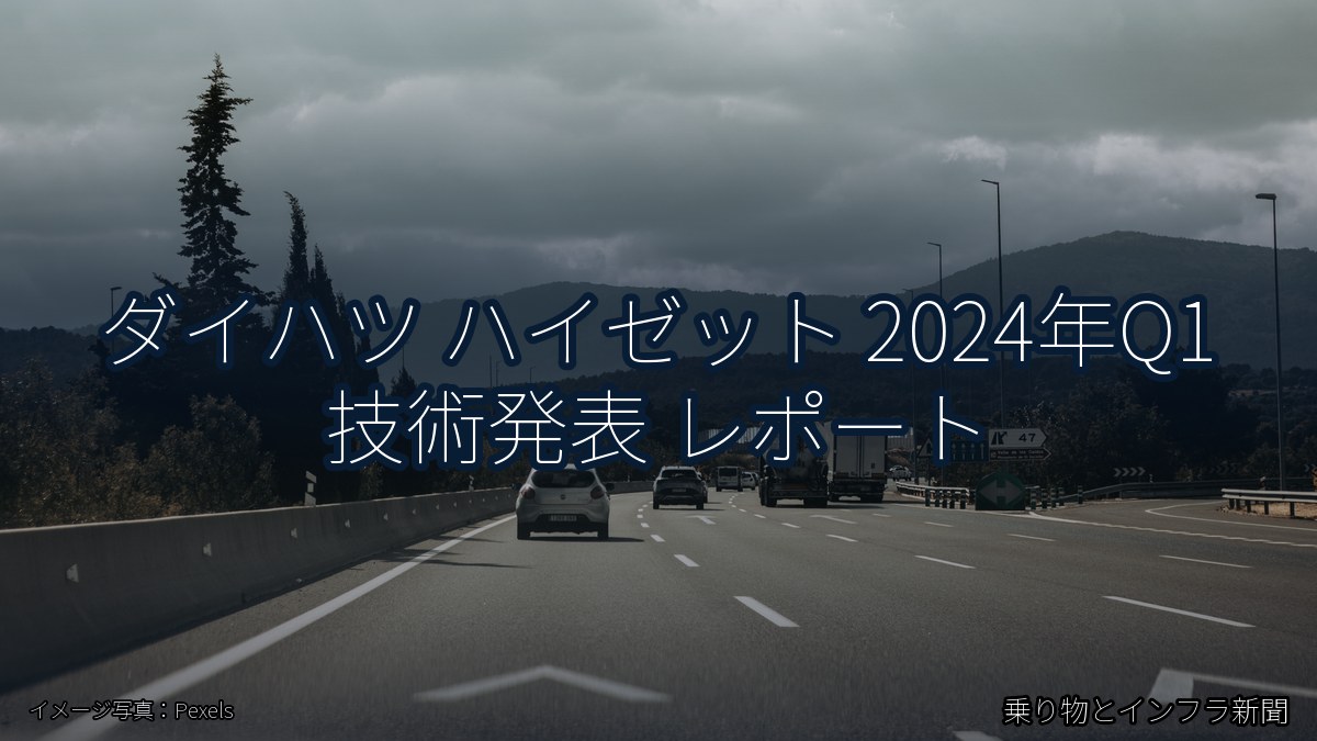 ダイハツ ハイゼット 2024年Q1 技術発表 レポート(乗り物とインフラ新聞)