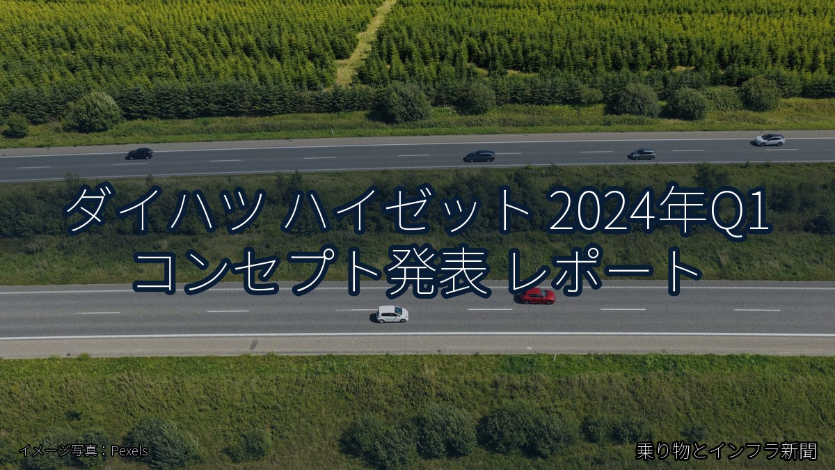 ダイハツ ハイゼット 2024年Q1 コンセプト発表 レポート（乗り物とインフラ新聞）