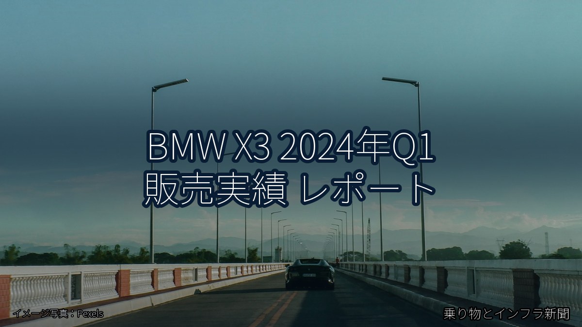 BMW X3 2024年Q1 販売実績 レポート（乗り物とインフラ新聞）