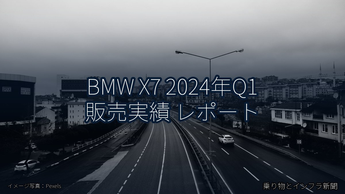 BMW X7 2024年Q1 販売実績 レポート（乗り物とインフラ新聞）