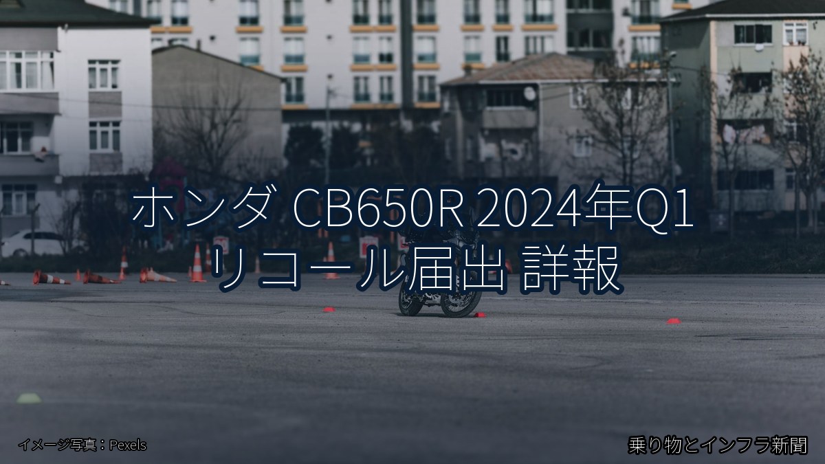 ホンダ CB650R 2024年Q1 リコール届出 詳報（乗り物とインフラ新聞）