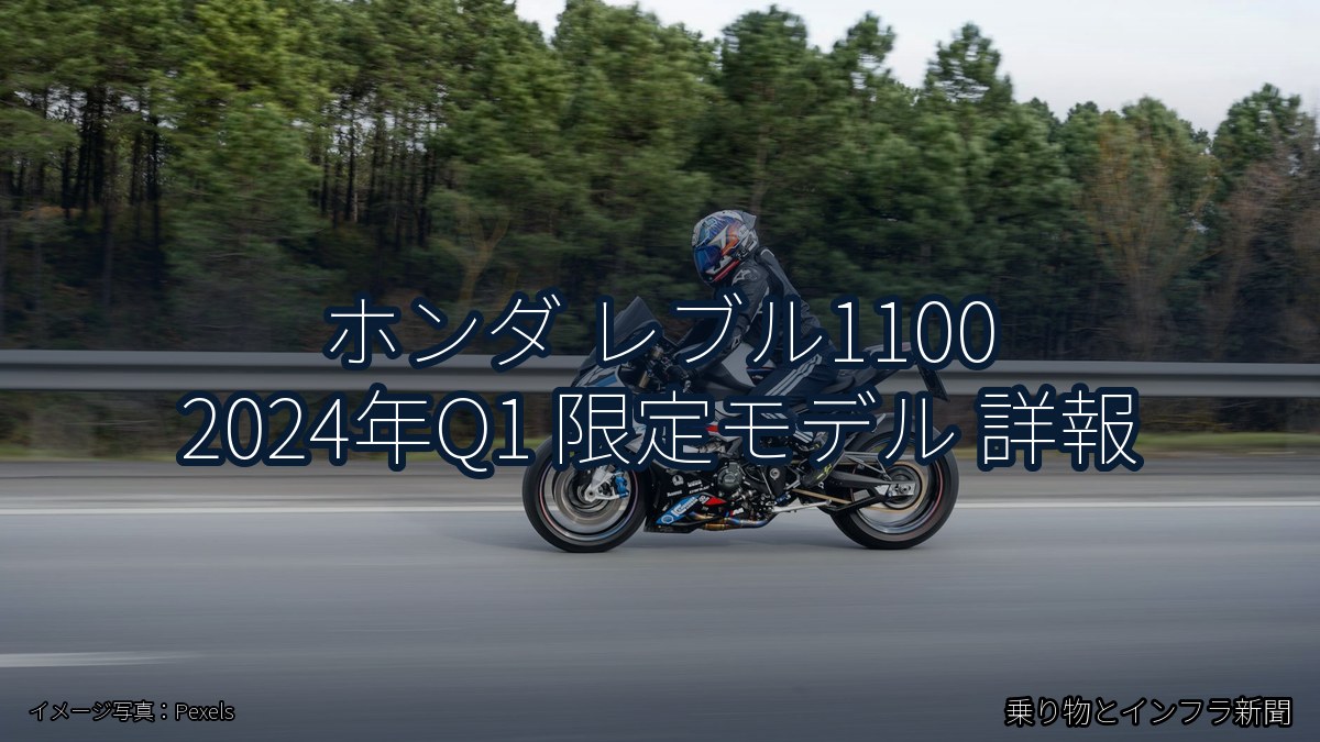 ホンダ レブル1100 2024年Q1 限定モデル 詳報(乗り物とインフラ新聞)