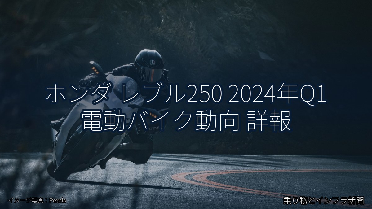 ホンダ レブル250 2024年Q1 電動バイク動向 詳報（乗り物とインフラ新聞）