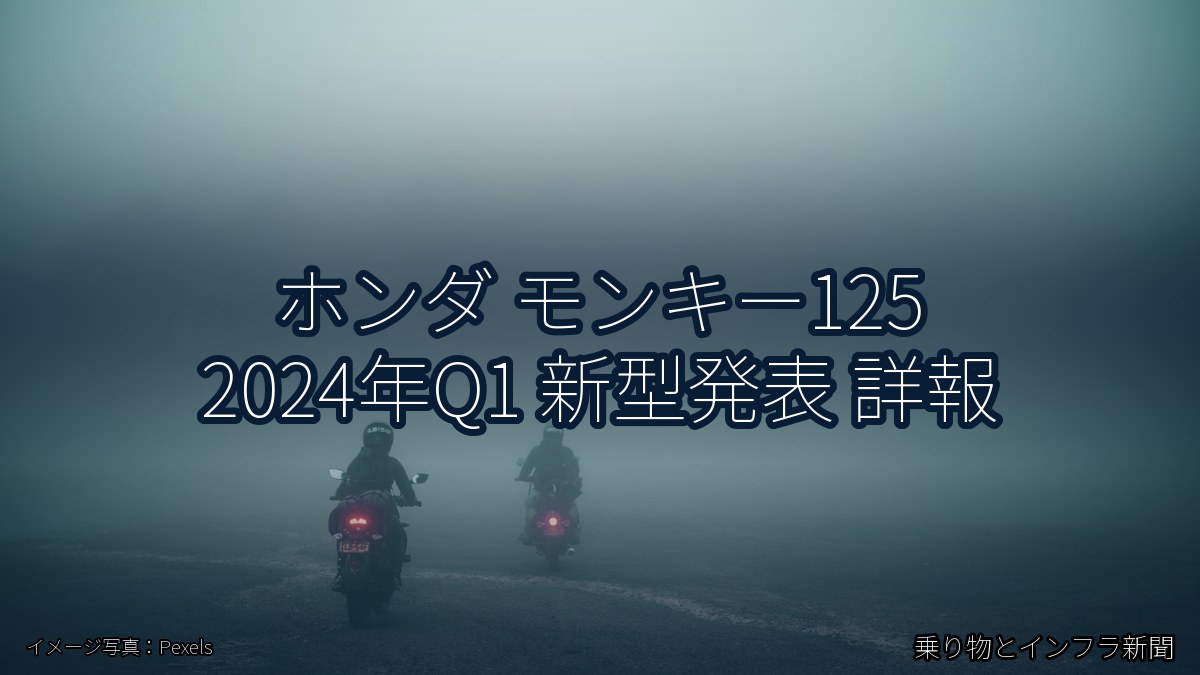 ホンダ モンキー125 2024年Q1 新型発表 詳報（乗り物とインフラ新聞）