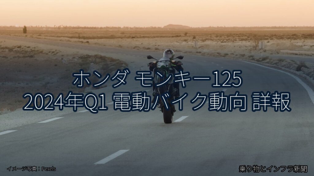 ホンダ モンキー125 2024年Q1 電動バイク動向 詳報（乗り物とインフラ新聞）