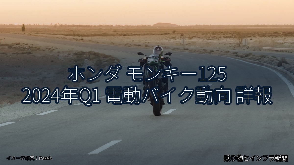 ホンダ モンキー125 2024年Q1 電動バイク動向 詳報（乗り物とインフラ新聞）