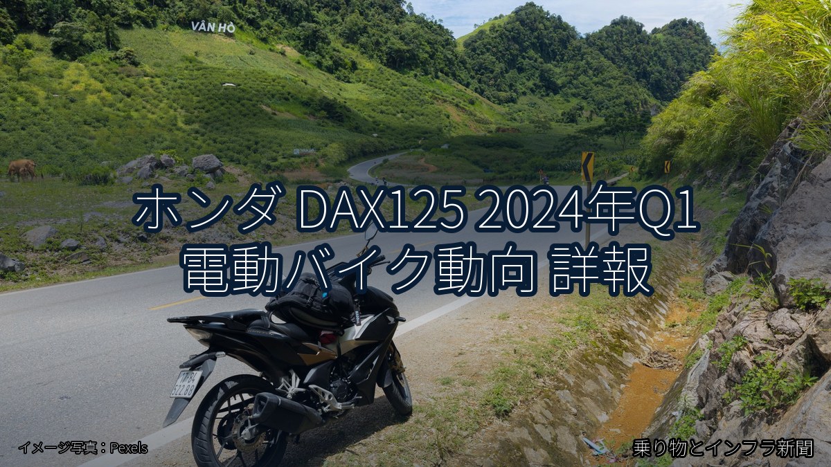 ホンダ DAX125 2024年Q1 電動バイク動向 詳報（乗り物とインフラ新聞）
