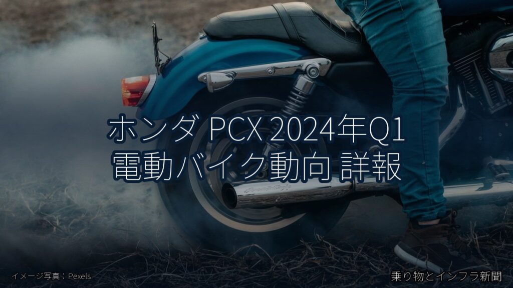ホンダ PCX 2024年Q1 電動バイク動向 詳報（乗り物とインフラ新聞）