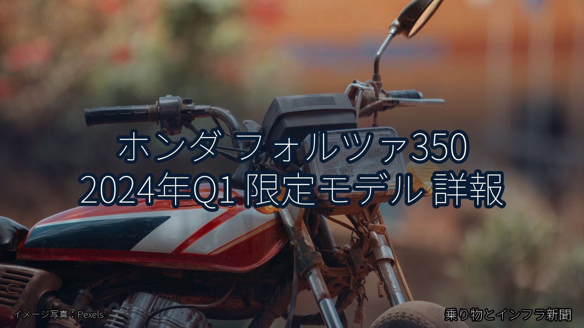ホンダ フォルツァ350 2024年Q1 限定モデル 詳報（乗り物とインフラ新聞）