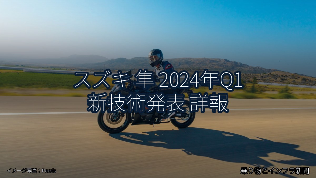 スズキ 隼 2024年Q1 新技術発表 詳報（乗り物とインフラ新聞）