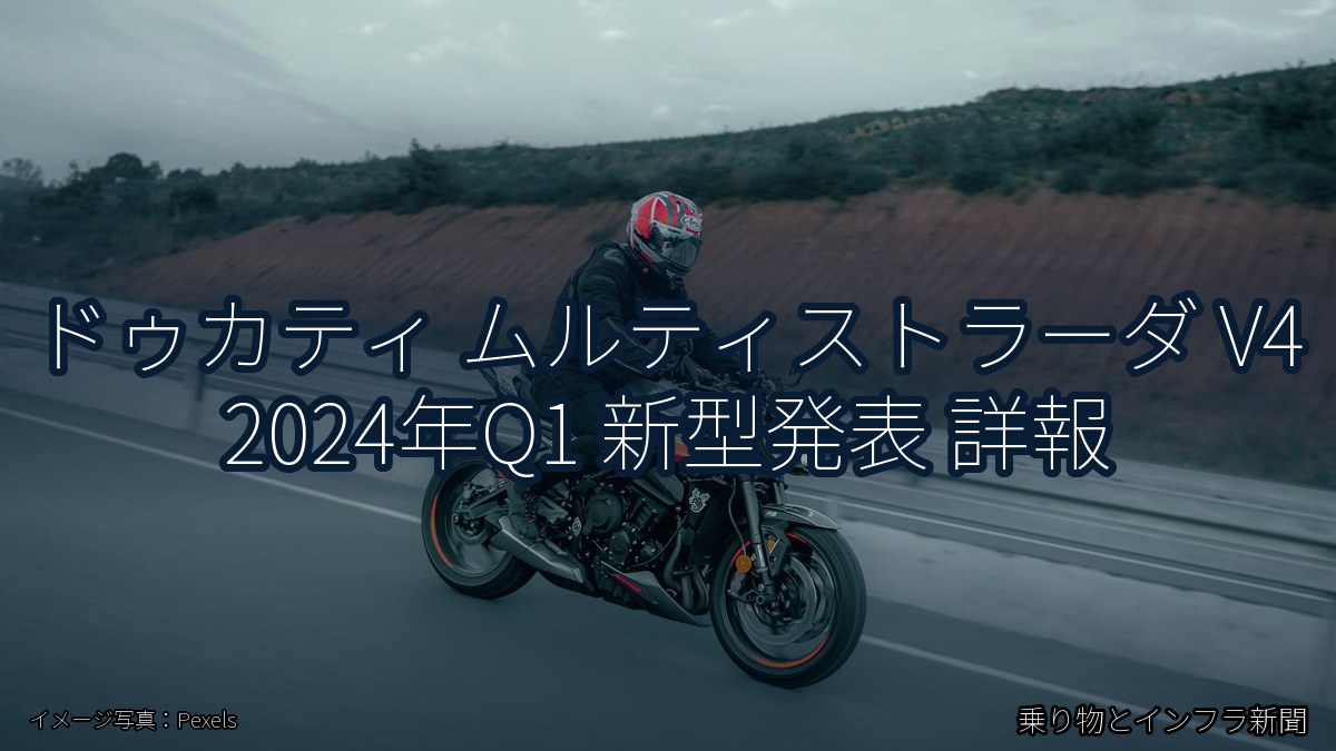 ドゥカティ ムルティストラーダ V4 2024年Q1 新型発表 詳報（乗り物とインフラ新聞）