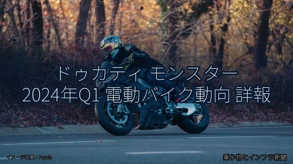 ドゥカティ モンスター 2024年Q1 電動バイク動向 詳報（乗り物とインフラ新聞）