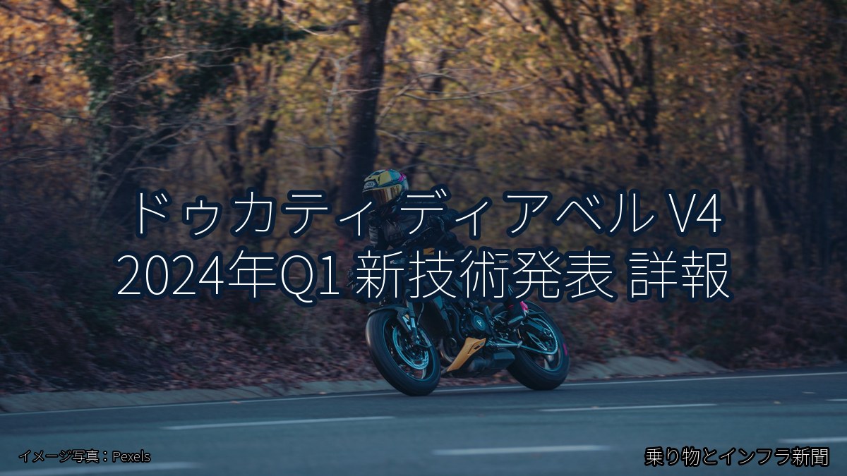 ドゥカティ ディアベル V4 2024年Q1 新技術発表 詳報（乗り物とインフラ新聞）