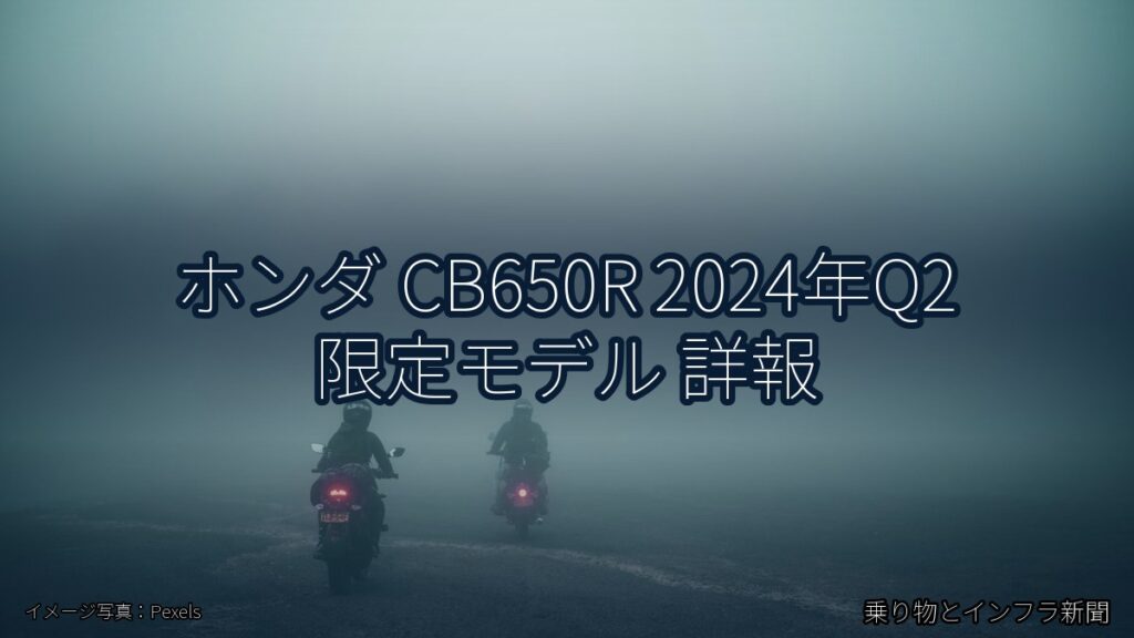 ホンダ CB650R 2024年Q2 限定モデル 詳報（乗り物とインフラ新聞）