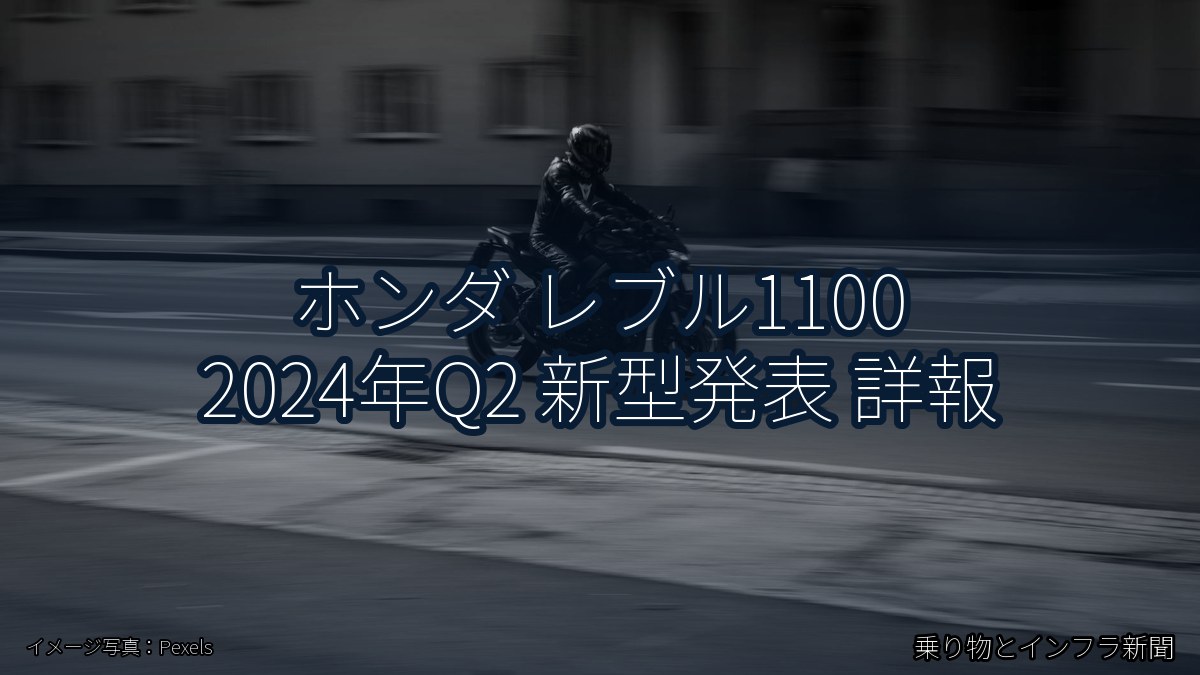 ホンダ レブル1100 2024年Q2 新型発表 詳報(乗り物とインフラ新聞)