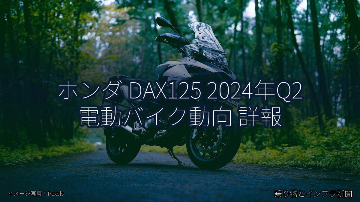 ホンダ DAX125 2024年Q2 電動バイク動向 詳報（乗り物とインフラ新聞）