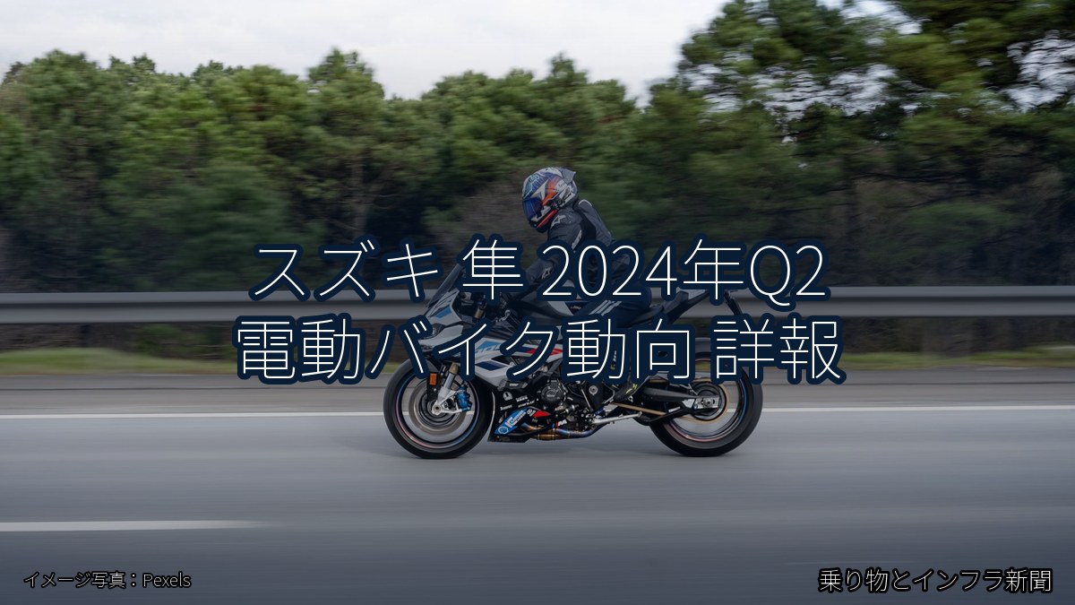 スズキ 隼 2024年Q2 電動バイク動向 詳報（乗り物とインフラ新聞）