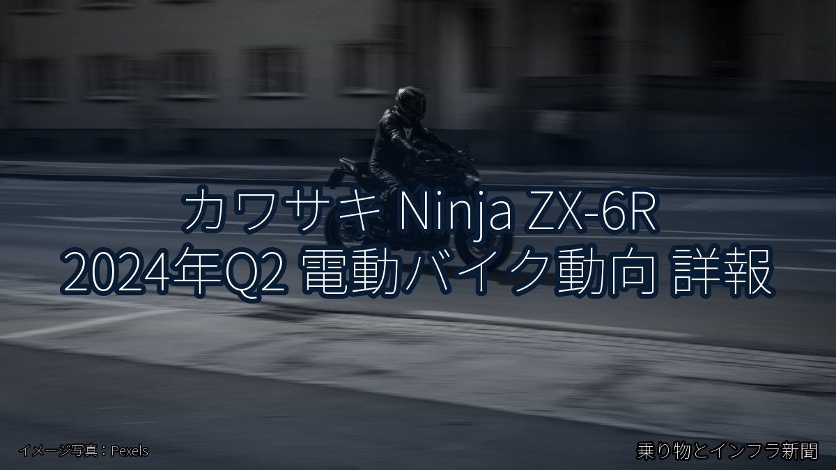 カワサキ Ninja ZX-6R 2024年Q2 電動バイク動向 詳報（乗り物とインフラ新聞）