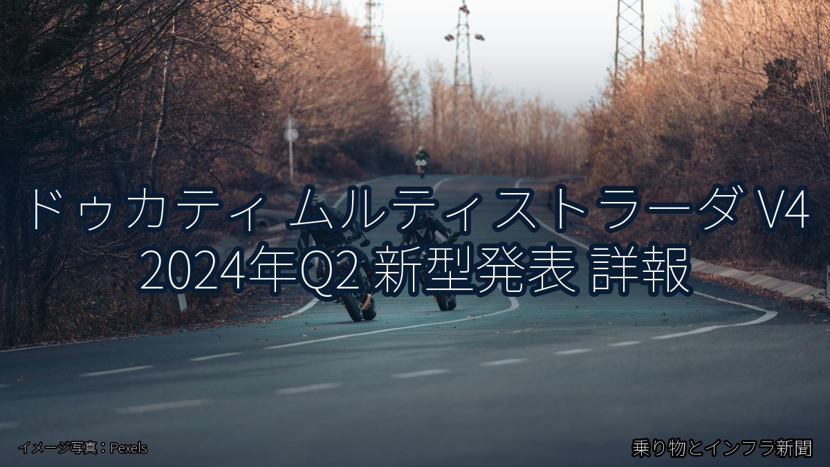 ドゥカティ ムルティストラーダ V4 2024年Q2 新型発表 詳報（乗り物とインフラ新聞）