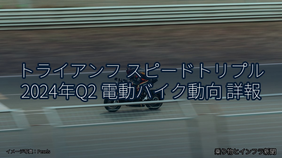 トライアンフ スピードトリプル 2024年Q2 電動バイク動向 詳報（乗り物とインフラ新聞）